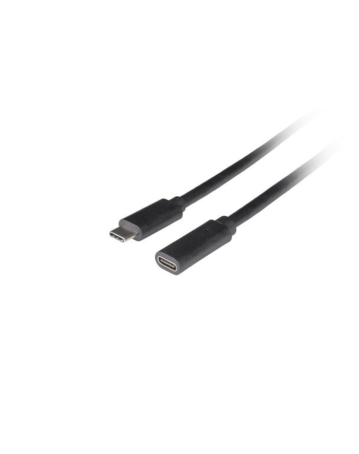 Przedłużacz Lanberg USB-C M/F 3.1 1,5m czarny główny