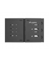 Uchwyt ścienny rack Lanberg 19'' 6U 497x400/240 czarny - nr 4