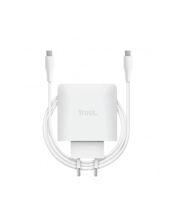 trust Ładowarka MAXO GaN 65W USB-C Biała