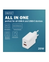 digitus Ładowarka sieciowa/zasilacz USB 20W, 1x USB-C, 1x USB-A, biała - nr 11