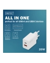 digitus Ładowarka sieciowa/zasilacz USB 20W, 1x USB-C, 1x USB-A, biała - nr 21