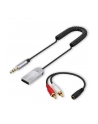 Adapter Qoltec bezprzewodowy odbiornik dźwięku Audio HiFu Home'Car | Bluetooth 6.0 | 2 x RCA | 1 x AUX MiniJack 3.5mm | USB | Mikrofon - nr 7