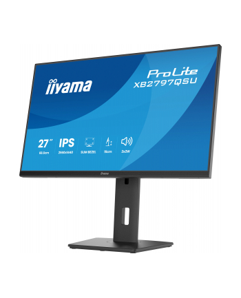 iiyama Monitor ProLite  27 '' XB2797QSU-B1 IPS,QHD,2xHDMI,DP,350cd,75Hz,1000:1,     USB HUB,x4 ((2x Type-A v.3.2 Gen 1 (5Gbps, 4.5W) 2x Type-C (5Gbps, 5W)) nr 2