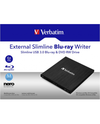 verbatim Nagrywarka BLU-RAY USB 3.0 zewnętrzna 43890