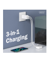 digitus Ładowarka sieciowa/zasilacz USB GaN 67W, 2x USB-C, 1x USB-A, biała - nr 15