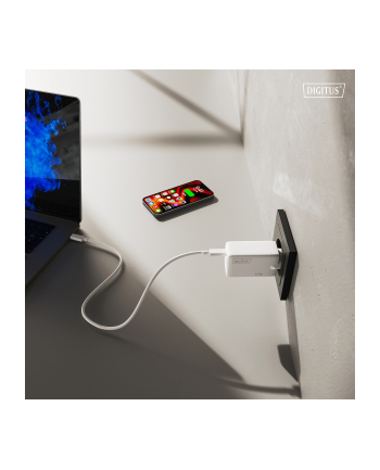digitus Ładowarka sieciowa/zasilacz USB GaN 67W, 2x USB-C, 1x USB-A, biała nr 1
