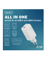 digitus Ładowarka sieciowa/zasilacz USB GaN 67W, 2x USB-C, 1x USB-A, biała - nr 25