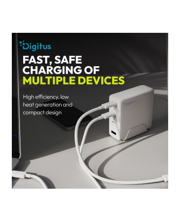 digitus Ładowarka sieciowa/zasilacz USB GaN 140W, 3x USB-C, 1x USB-A, Biała nr 2
