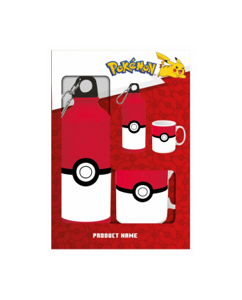 kids euroswan Butelka bidon 500ml aluminium + kubek Pokemon