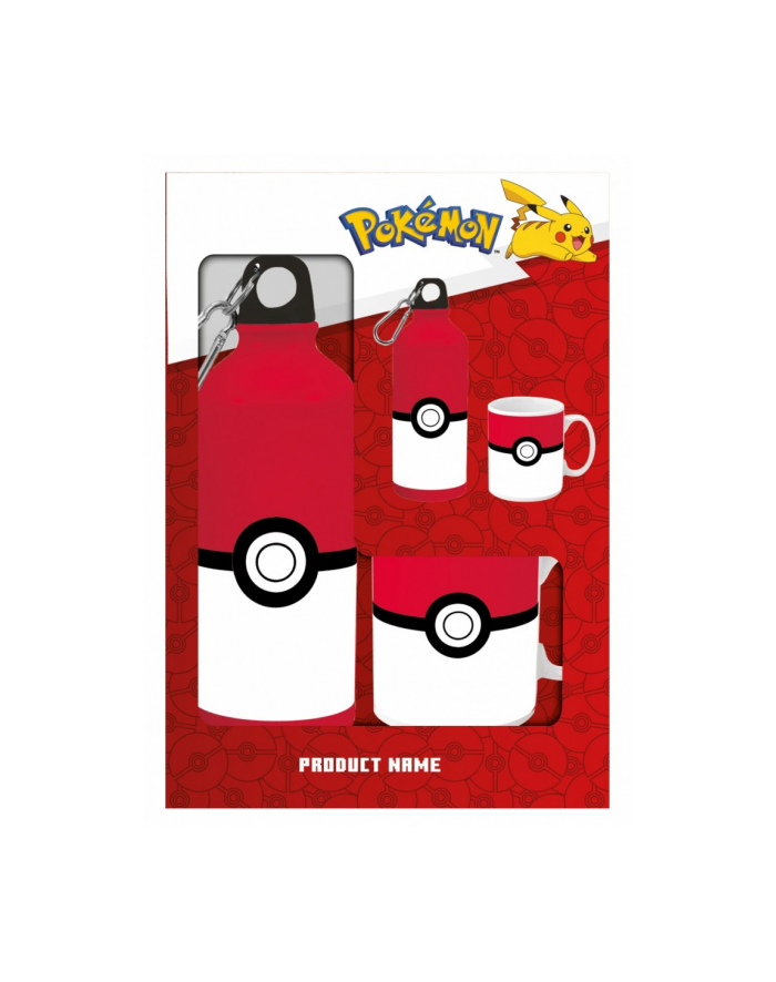 kids euroswan Butelka bidon 500ml aluminium + kubek Pokemon główny