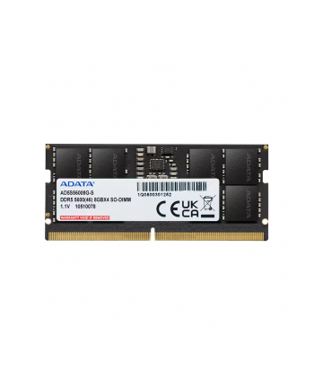 adata Pamięć do notebooka Premier DDR5 5600 SODIMM 8GB Single Tray
