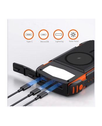 4smarts Powerbank Solarny 20000mAh TitanPack Rugged Ultimag Czarny nr 2