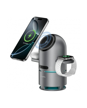 4smarts Stacja ładująca ChargeBot Sound Qi2 Szara nr 1
