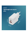 digitus Ładowarka sieciowa/zasilacz USB GaN 30W, 1x USB-C, 1x USB-A, biała - nr 12