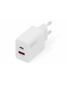 digitus Ładowarka sieciowa/zasilacz USB GaN 30W, 1x USB-C, 1x USB-A, biała - nr 1