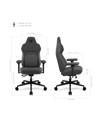 ThunderX3 CORE Smart - Loft Dark Grey TEGC207010ZZ1 nr 2