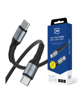 Kabel USB 3mk Hyper Cable N-SERIES USB-C to USB-C 100W 20V/5A 2m