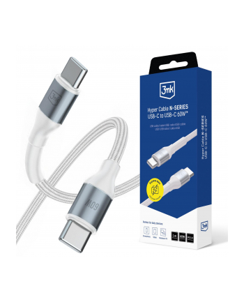 Kabel USB 3mk Hyper Cable N-SERIES USB-C to USB-C 60W 20V/3A 1m