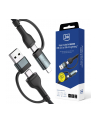 Kabel USB 3mk Hyper Cable N-SERIES USB-A/C to USB-C/Lightning 60W 20V/3A 1,2m - nr 1