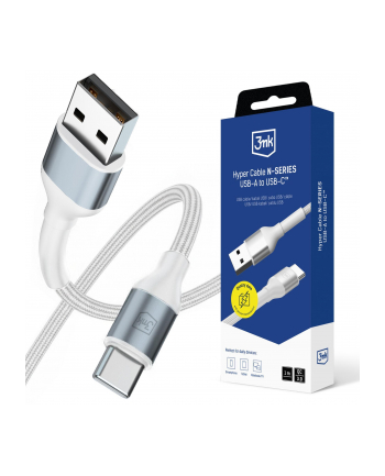 Kabel USB 3mk Hyper Cable N-SERIES USB-A to USB-C 18W 9V/2A 1m