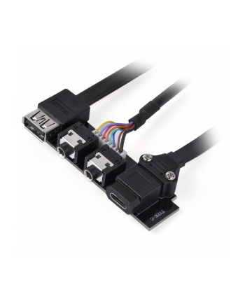 SILVERSTONE TECHNOLOGY SILVERSTONE G11313530-RT - ULEPSZENIE PORTU WE/WY DO USB 3.1 GEN2 (10 GB/S), ZŁĄCZE TYPU C, ELASTYCZNE PŁASKIE KABLE  () nr 2