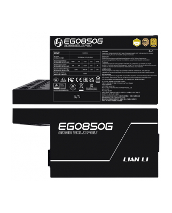 Lian Li EDGE GOLD 850 80 PLUS Gold Netzteil, PCIe 5.1, ATX 3.1 850 Watt, czarny (EDGEGOLD850WBLACK)