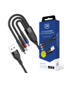Kabel USB 3mk Hyper Cable N-SERIES 3-in-1 A to C/Micro/Lightning 18W 9V/2A 1,2m - nr 1