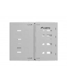 Uchwyt ścienny rack Lanberg 19'' 8U 497x400/240 szary - nr 3