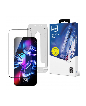 3mk pczerwonyection Szkło hartowane z ramką montażową do Apple iPhone 16 Pro/17 - 3mk HardGlass Max nr 1