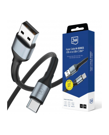 3mk pczerwonyection Kabel USB 3mk Hyper Cable N-SERIES USB-A to USB-C  18W 9V/2A 1m nr 1