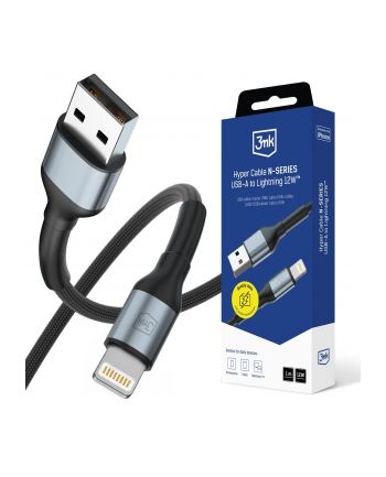 3mk pczerwonyection Kabel USB 3mk Hyper Cable N-SERIES USB-A to Lightning 12W 5V/2.4A 1m