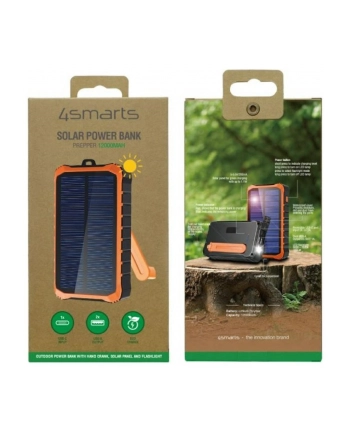 4smarts Powerbank Propper Solarny 12000mAh Szary