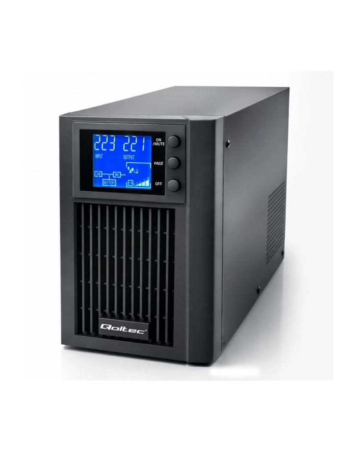 Zasilacz awaryjny UPS Qoltec Pure Sine Wave | 1kVA | 800W | AVR | LCD | Czysty Sinus główny