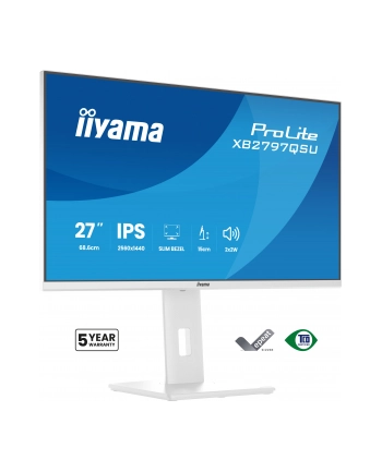 iiyama Monitor 27 '' XB2797QSU-W1 IPS, QHD, 2xHDMI, DP, 350cd, 75Hz, 1000:1, USB HUB x4