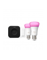 Philips Hue Bridge Pro + 2 x E27 + regulator przyciemniania Zestaw startowy: 2 inteligentne żarówki E27 + regulator przyciemniania + Bridge Pro - nr 1
