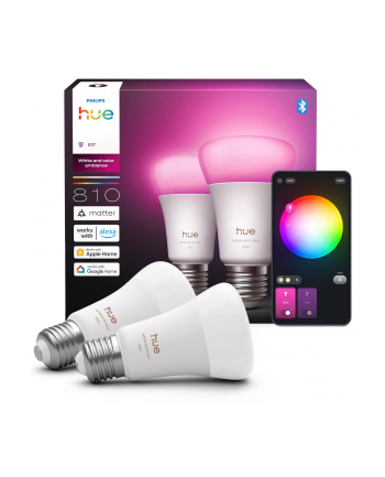 Philips Hue White and color ambiance Inteligentna żarówka A60 E27 - 810 | 2 szt.