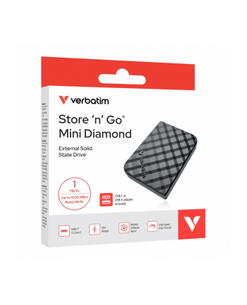 verbatim Dysk Mini Diamond SSD 1TB USB-C 32025