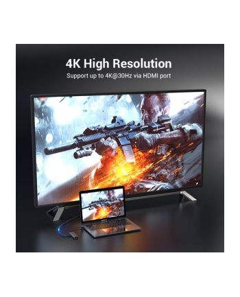 Vention Usb-c 9in1 Tf/sd Hdmi Lan PD100W Audio (TOLHB)