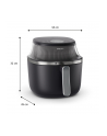 Philips Ovi XL 3000 NA341/00 7.2 l czarny/srebrny Moc: 2000 W | Minimalna temperatura: 40 °C | Maksymalna temperatura: 200 °C | Pojemność misy: 7.2 l | Ilość programów: 12 - nr 8