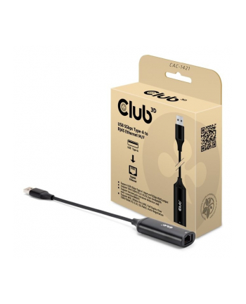 Club3D CAC-1421 zmieniacz płci / kabli USB Type-A RJ45 Czarny