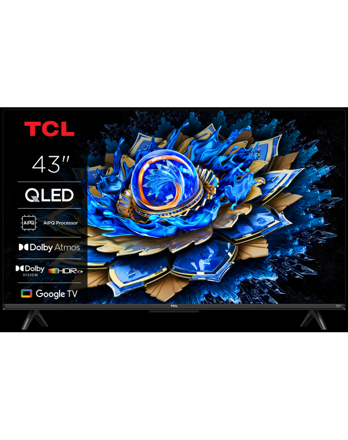 TCL 43T69C 43'' | QLED | DVB-T2/C/S2 | Smart TV | WiFi | Bluetooth | 3xHDMI | 1xUSB | 60Hz główny