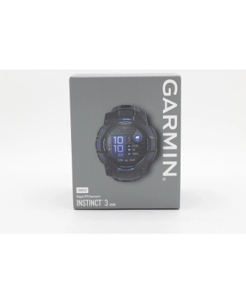 Garmin Instinct 3 AMOLED 50mm czarny z paskiem w kolorze black / bolt blue