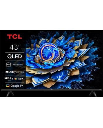 TCL 43T69C 43'' | QLED | DVB-T2/C/S2 | Smart TV | WiFi | Bluetooth | 3xHDMI | 1xUSB | 60Hz
