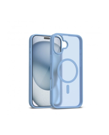 crong Etui Hybrid Matte Magnetic Etui MagSafe iPhone 17 Niebieskie
