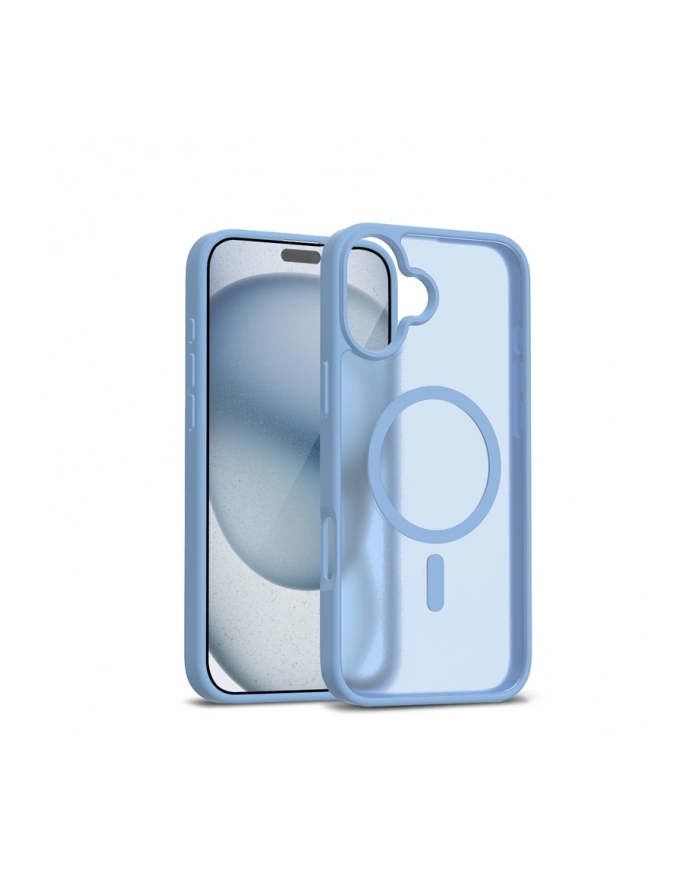 crong Etui Hybrid Matte Magnetic Etui MagSafe iPhone 17 Niebieskie główny