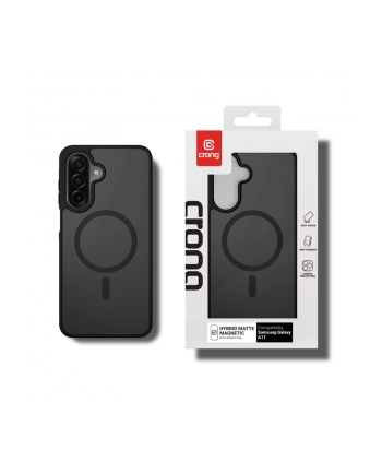crong Etui Hybrid Matte Magnetic Etui MagSafe Samsung Galaxy A17 Czarne
