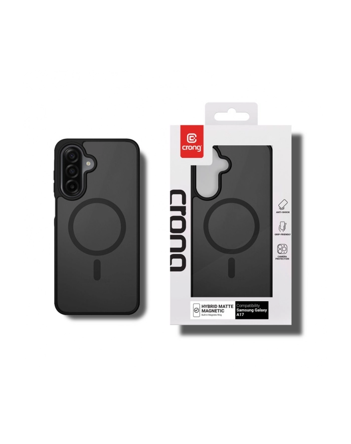 crong Etui Hybrid Matte Magnetic Etui MagSafe Samsung Galaxy A17 Czarne główny