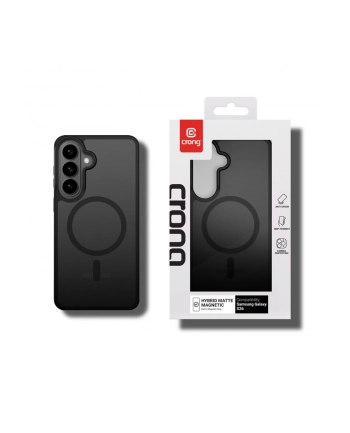 crong Etui Hybrid Matte Magnetic - MagSafe Samsung Galaxy S26 Czarne