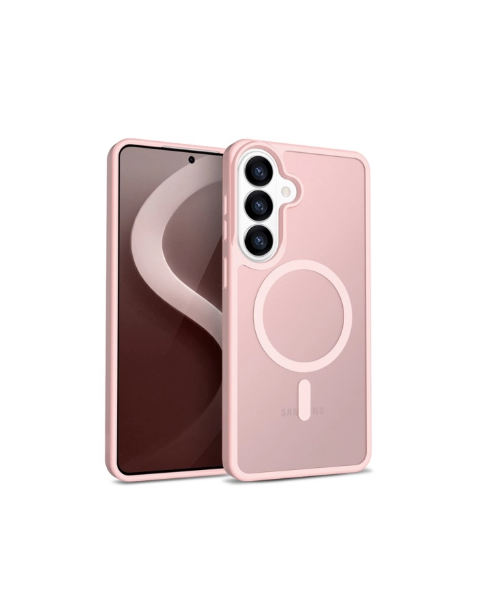 crong Etui Hybrid Matte Magnetic - MagSafe Samsung Galaxy S26 Różowe główny