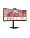 aoc Monitor 34 cale CU34E4CW Curved VA 120Hz HDMIx2 DP RJ45 USB-C HAS Kamera - nr 25